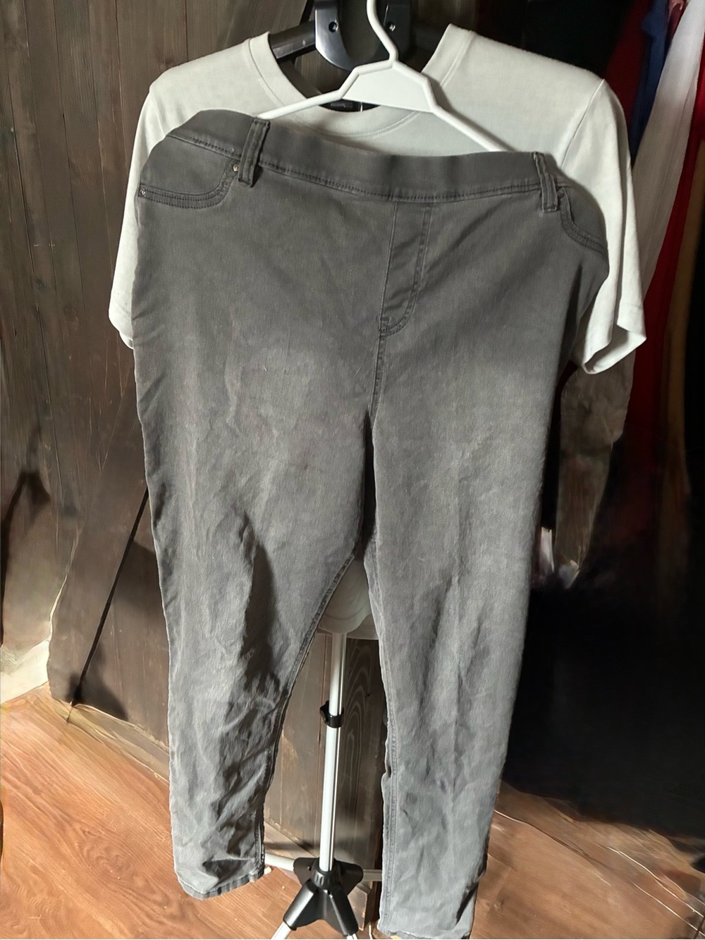Women’s slim Fit Gray Stretch Pants